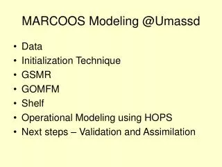 marcoos modeling @umassd