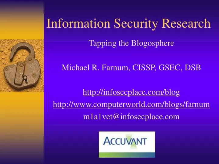 information security research