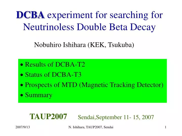 dcba experiment for searching for neutrinoless double beta decay