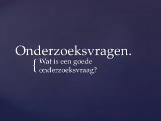 onderzoeksvragen