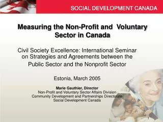 Measuring the Non-Profit and Voluntary Sector in Canada