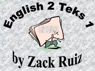 English 2 Teks 1