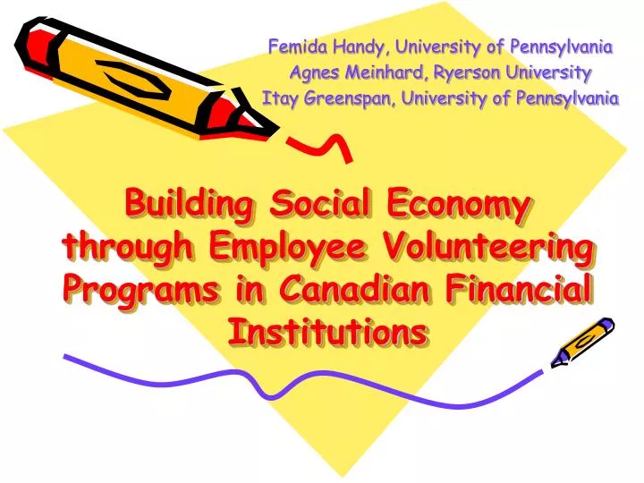 building social economy through employee volunteering programs in canadian financial institutions