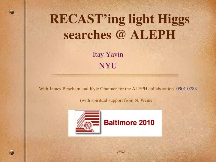 recast ing light higgs searches @ aleph