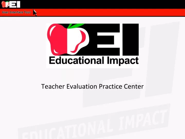 teacher evaluation practice center