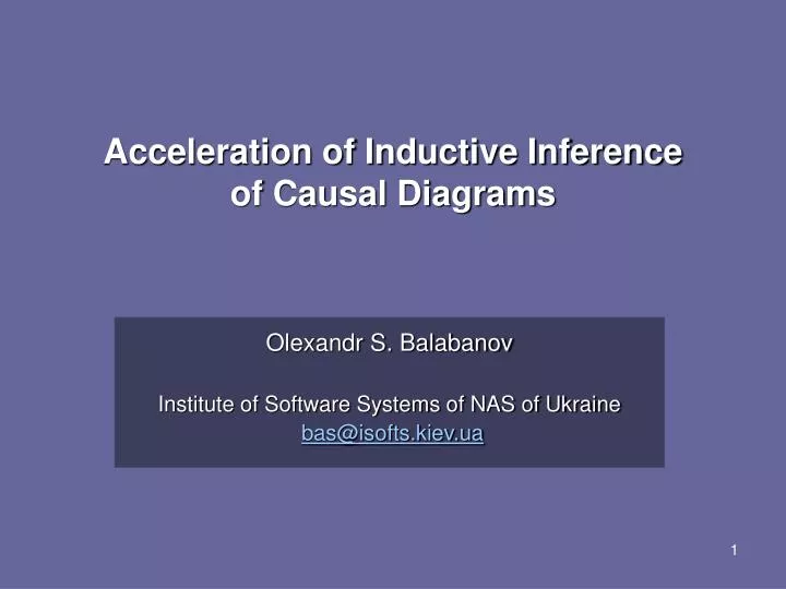 acceleration of inductive inference of causal diagrams