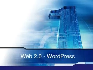 Web 2.0 - WordPress