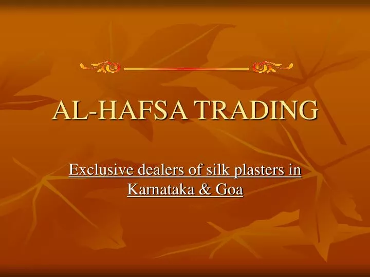 al hafsa trading