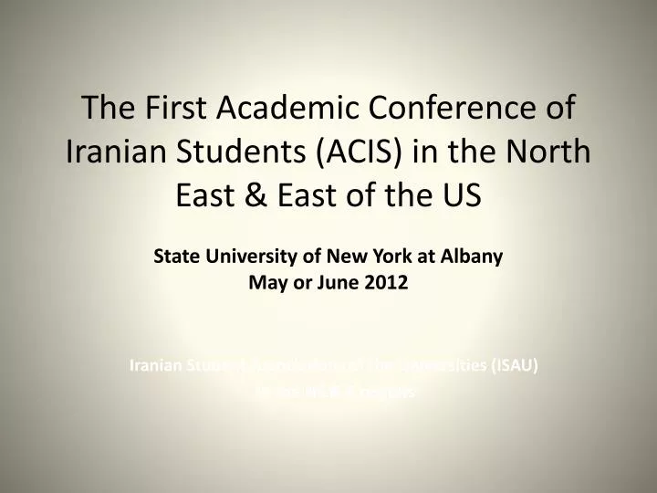 iranian student associations of the universities isau in the ne e regions