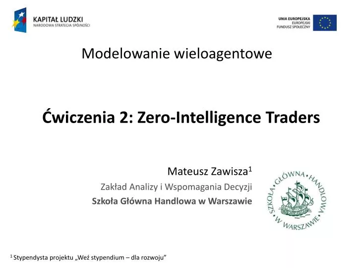 wiczenia 2 zero intelligence traders
