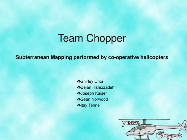 team chopper subterranean mapping performed by co operative helicopters