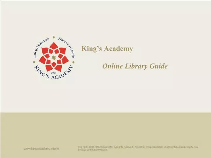 king s academy online library guide