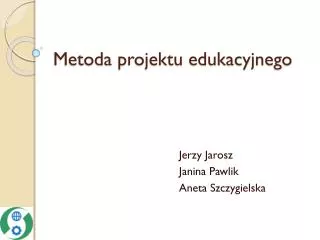 metoda projektu edukacyjnego