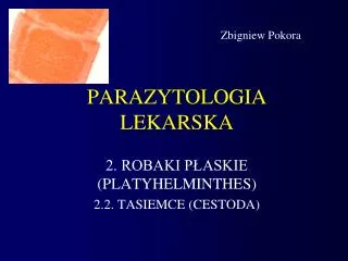 parazytologia lekarska