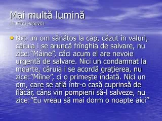 mai mult lumin de petru popovici