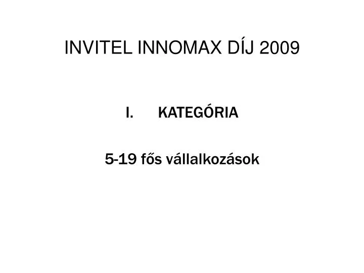 invitel innomax d j 2009