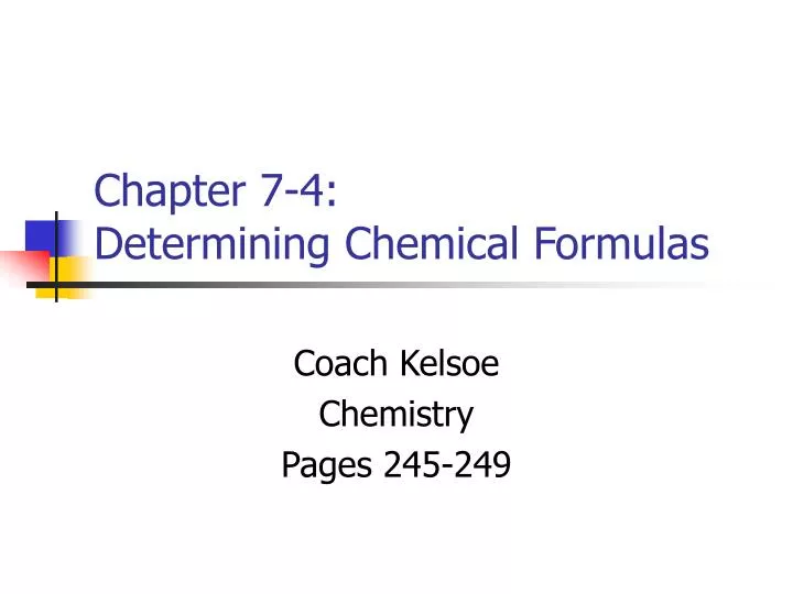 chapter 7 4 determining chemical formulas