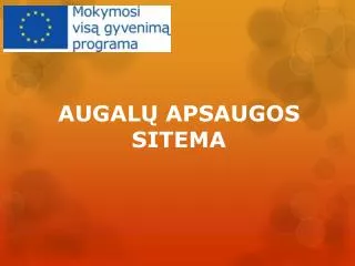 augal apsaugos sitema