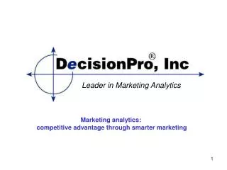 Leader in Marketing Analytics