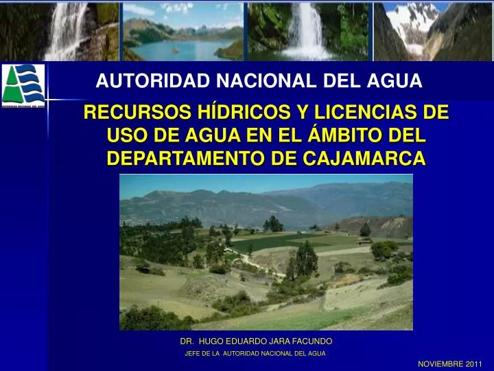 recursos h dricos y licencias de uso de agua en el mbito del departamento de cajamarca