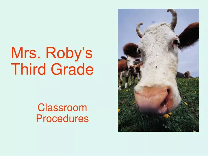 mrs roby s third grade