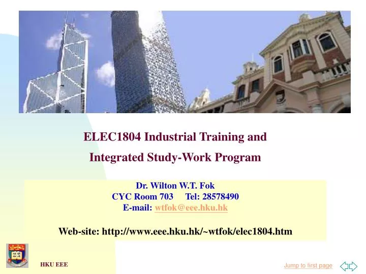 elec1804 industrial training and integrated study work program