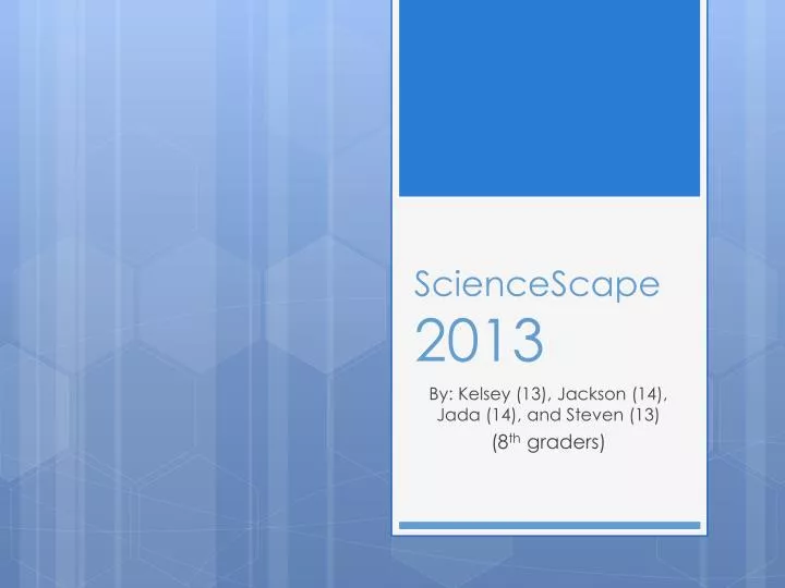 sciencescape 2013