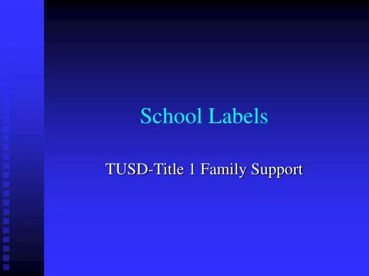 school labels