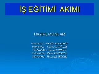 hazirlayanlar