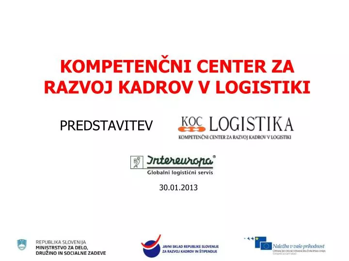 kompeten ni center za razvoj kadrov v logistiki