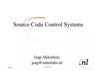 Source Code Control Systems