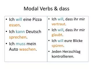 modal verbs dass