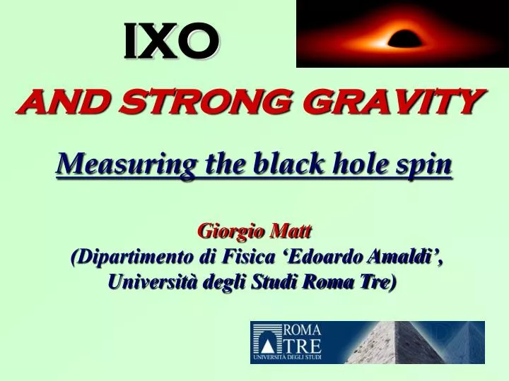 ixo and strong gravity measuring the black hole spin