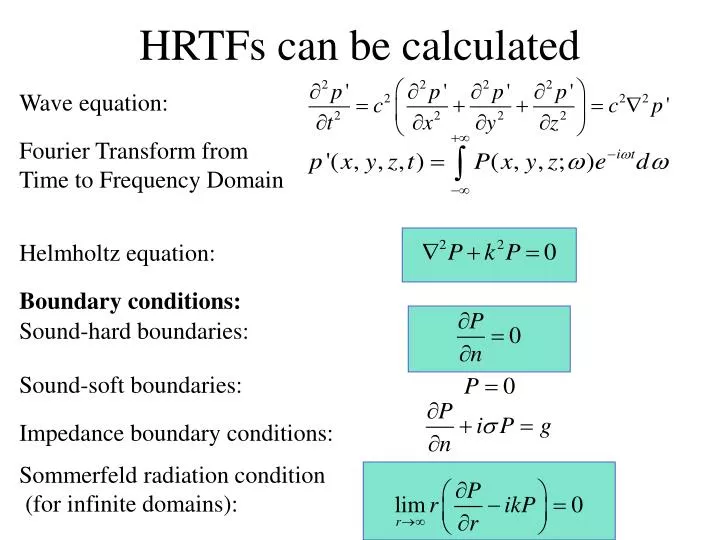 hrtfs can be calculated