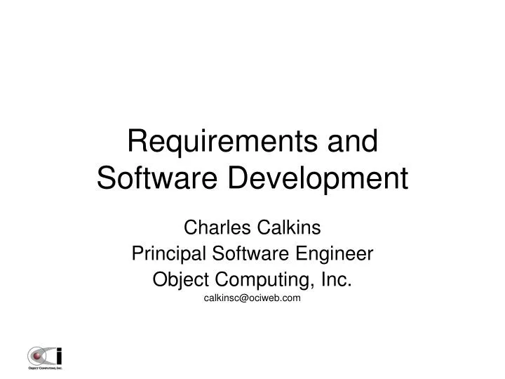 requirements and software development