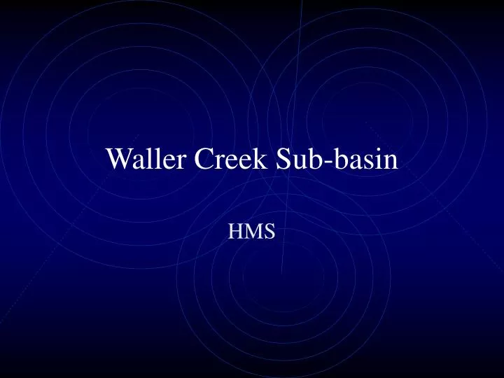 waller creek sub basin
