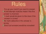 Rules - slide 1