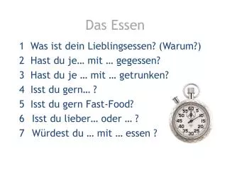 das essen