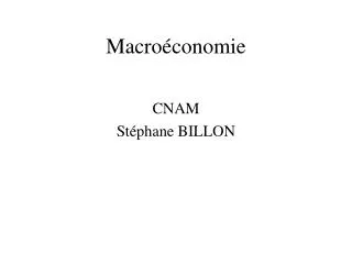 macro conomie