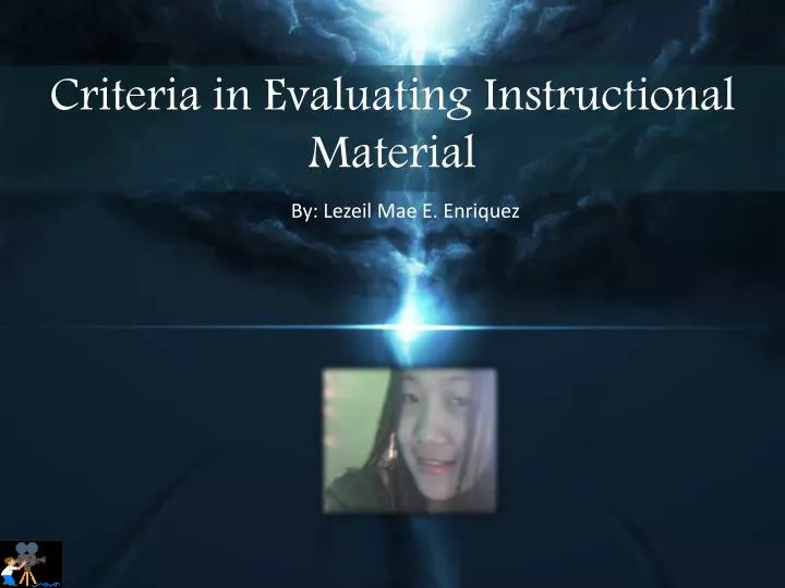 criteria in evaluating instructional material