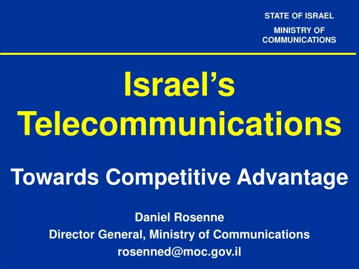 israel s telecommunications
