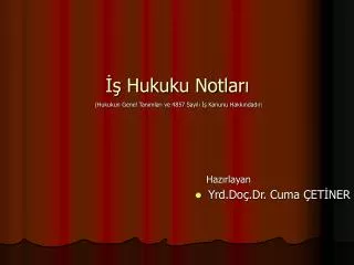 hukuku notlar