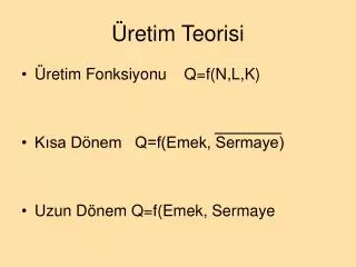 retim teorisi
