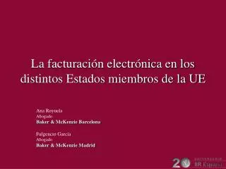 la facturaci n electr nica en los distintos estados miembros de la ue