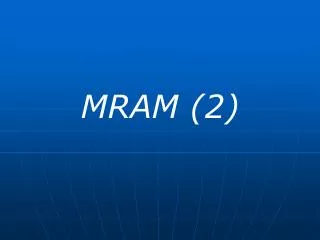 MRAM (2)