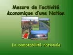 Mesure de l’activité économique d’une Nation - slide 1