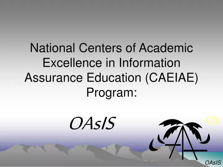 national centers of academic excellence in information assurance education caeiae program
