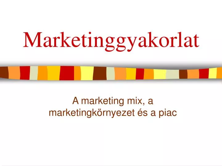 marketinggyakorlat