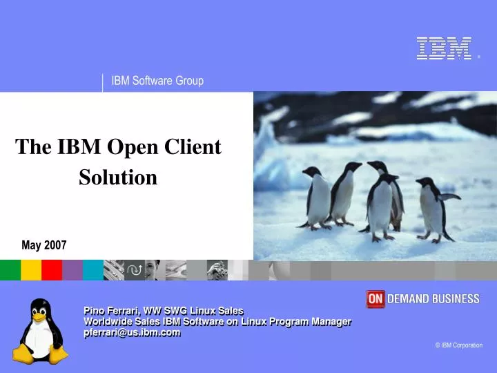 the ibm open client solution