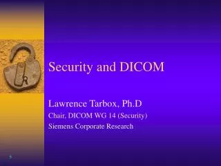 Security and DICOM